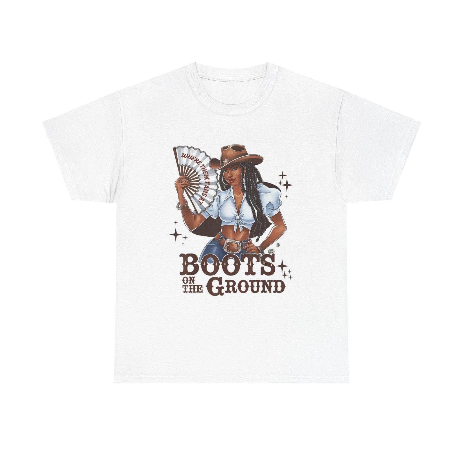 Men s and Women s T-shirts Boots On The Ground Graphic S