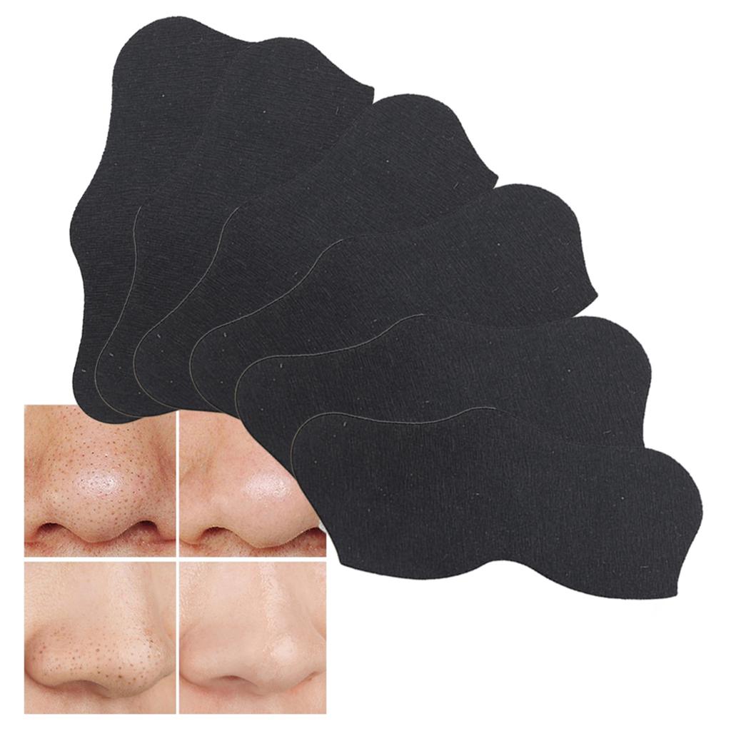 100pcs Bamboo Charcoal Acne Blackhead Removal Nose Mask Cleaning PeelOff Nose Sticker