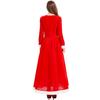 Adult Women Christmas Xmas Red Elf Velvet Hooded Shawl Cloak Dress Gown Set Halloween Role Play Dress Up Cosplay Costume