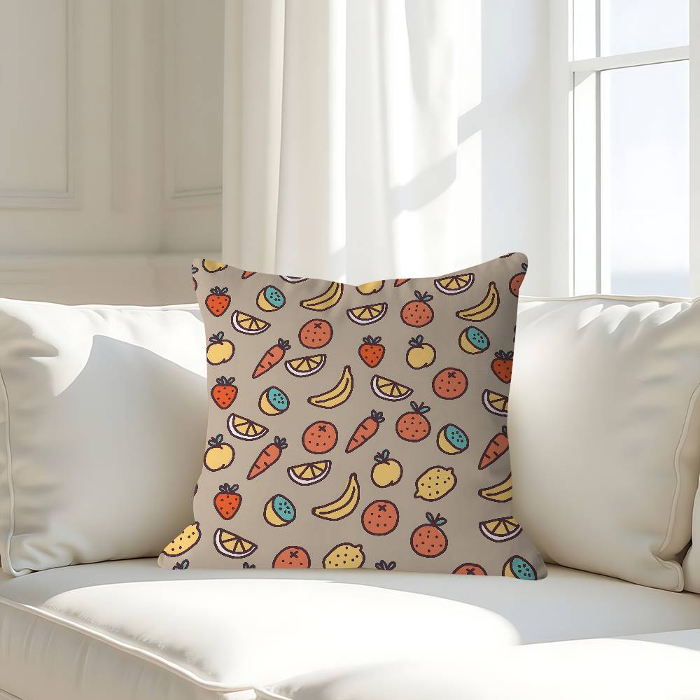 Art Fruit Pillowcases Home Bedding Decorative Pillow Cover Wedding Super Soft Pillow Case