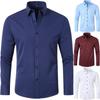 Men's Casual Dress Shirts Wrinkle T Shirts Long Sleeve Zip Up Tshirts Stretch Solid Oversized Casual Shirt Fashion Shirts Tops