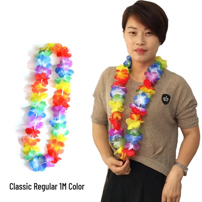 

Hawaiian Lei Necklace for Hula Dance or Party, 105CM Circumference One Size