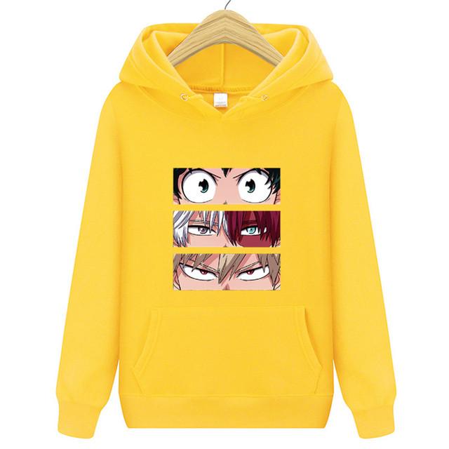 Langermet for menn og kvinner Uformell mote gensere Japansk tegneserie løs hettegenser Komfortabel kreativitet Streetwear
