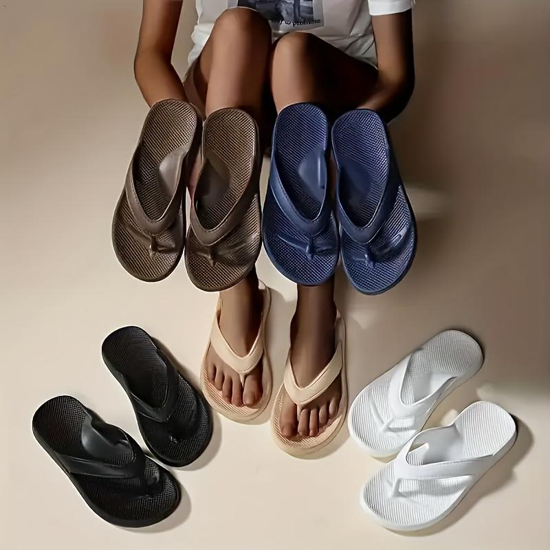 Unisex Bequeme EVA Rutschfeste Sandalen - Minimalistisches Streifendesign, Ganzjährig Tragbar & Handwäschefreundlich | Ideal für Zuhause und Strand, Sandale