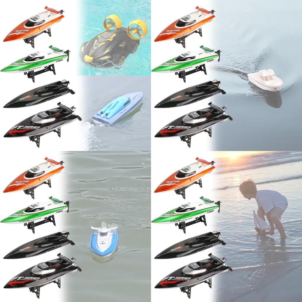 Rc Speedboat Toy With Adjustable Propeller And Forward Backward Control For Kids And Adults