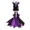 Pet Halloween Witch Costume Dog Wizard Cape Devil Horns Hat Set Pet Witch Cosplay Outfit for Cats Puppies