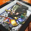 Classic Anime JoJo's Bizarre Adventure 3D Decorative Painting Cartoon Figure Handmade Decorative Picture Frame DesktopDecoration