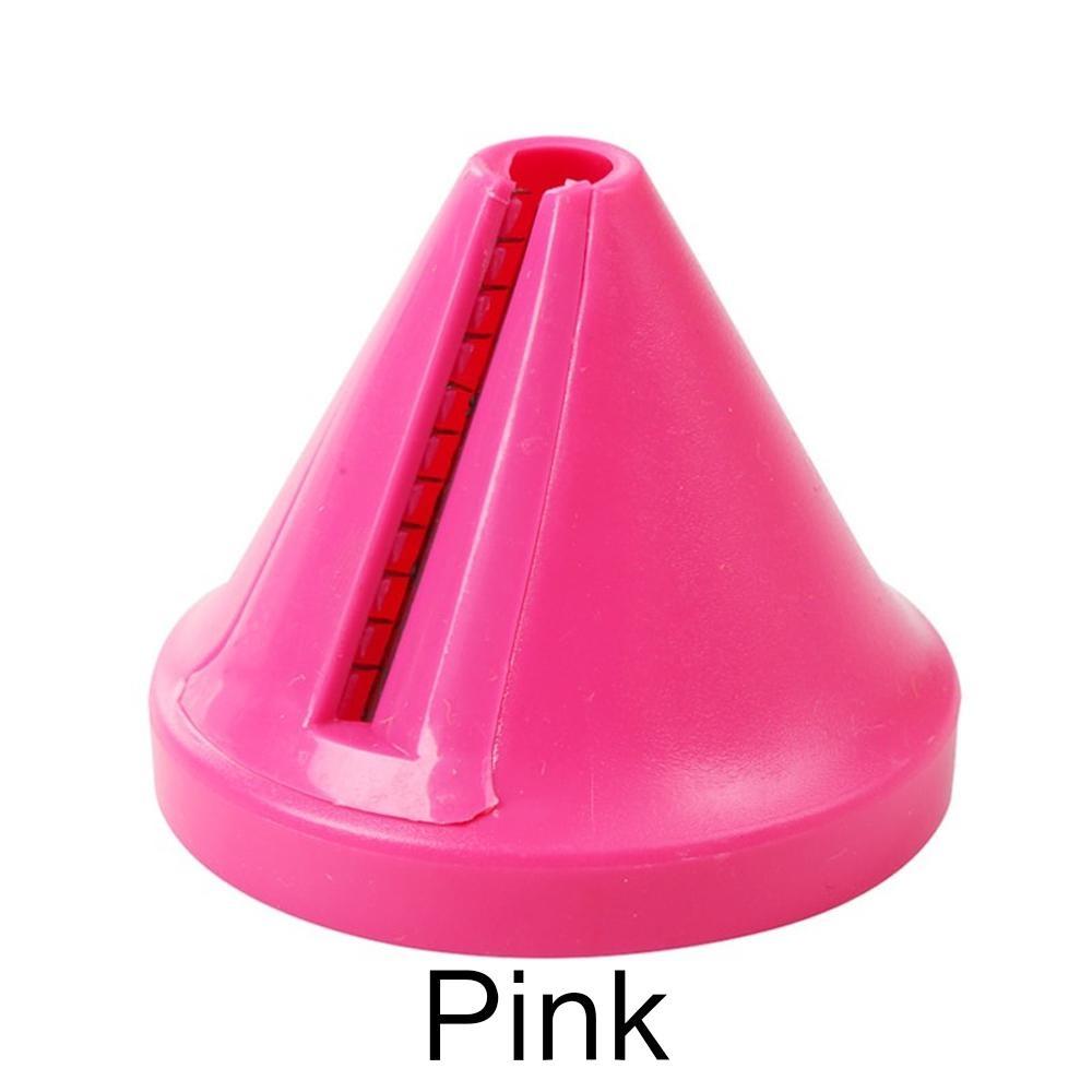 

4-in-1 Rotary Vegetable Grater - Manual Slicer & Spiralizer for Potato, Carrot, Cucumber - Easy Clean Kitchen Tool ( розовый