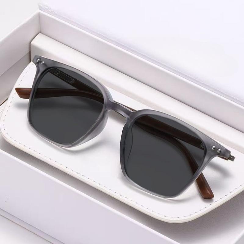 New Fashion Trendy Square Large Frame Anti-UV Myopia Sunglasses Outdoor Classic Driving High Quality Near Sight Eyewear Unisex