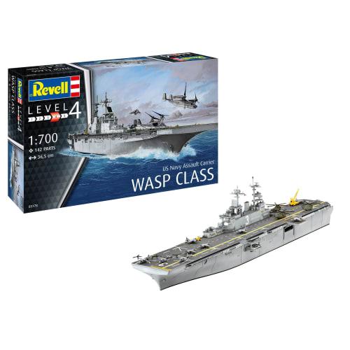 

Revell 1/700 масштаб Десантный корабль класса «Уосп» ВМС США пластиковый набор для сборки 05178, отлит в цвете