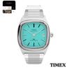 TIMEX TW2Y07300 Orologio Automatico E-Line Quadrante Azzurro Acciaio Inossidabile Giappone Autentico