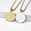 Tendance Nouvelle Chaîne Pendentif Bitcoin Chaîne Pendentif Rond Bitcoin