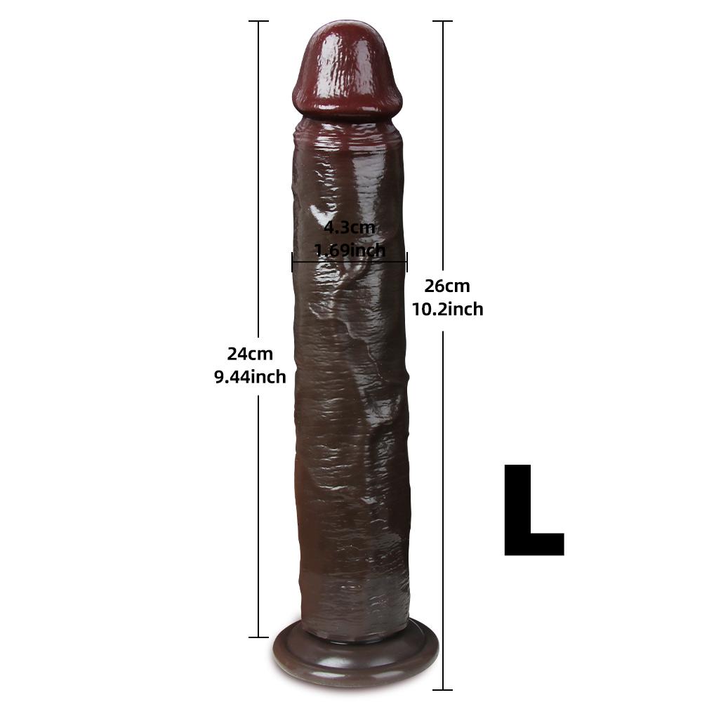 Velké realistické dildo pro ženy začátečnice Posuvná kůže předkožka Anální pochva Bodová stimulace G Umělý penis sexuální hračka masturbátor