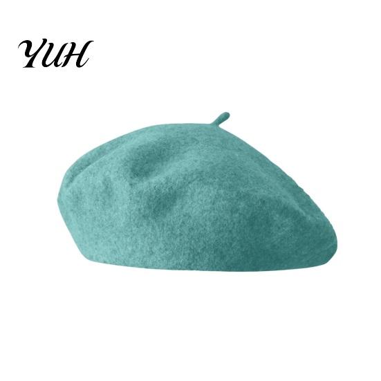 Daily Commuting Head Accessory Women French Beret Hat, Wool Blend Artist Retro Elegant Painter Cap, Solid Color Cozy for Autumn Winter Literary Street