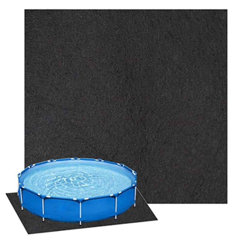 Cienka Mata Filcowa Podkładowa do Basenu Lekka Przenośna Mata Podkładowa do Basenu z Możliwością Przycięcia do Użytku Rodzinnego na Zewnątrz i Łatwego Przechowywania