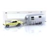 NOREV Ford Mustang 1968 Light Yellow Airstream Caravan Scale Model 270581 & 1/43