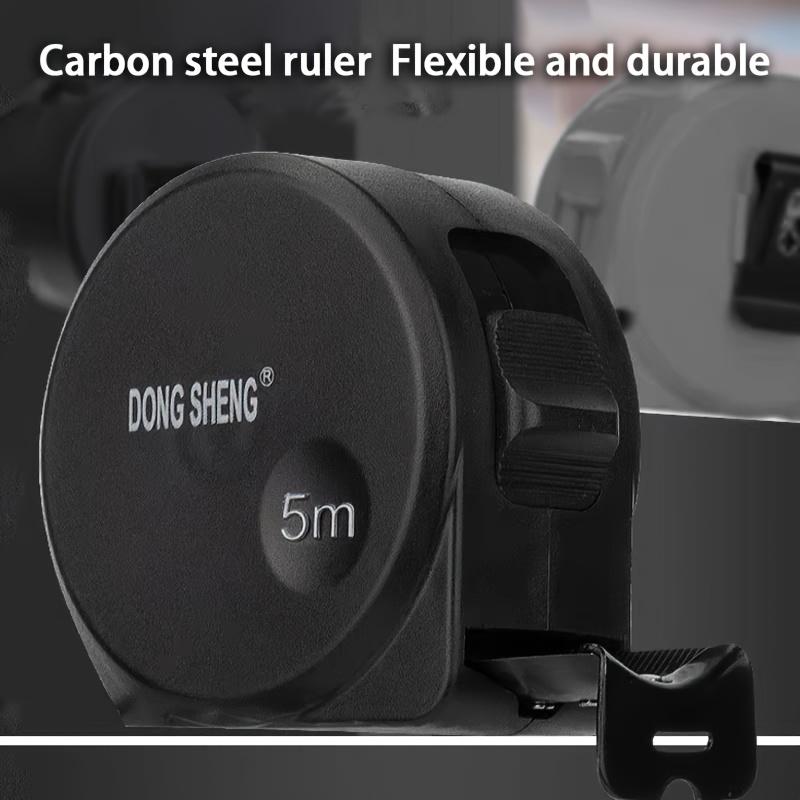 1pc Tape Measure Black Matte High Precision Durable Waterproof Frosted Finish, Locking Feature Thickened Shell,Heavy-Duty Precision Measuring Tool