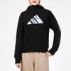 Adidas Casual Hoodie mit Logo-Print und langen Ärmeln Damenoberteile Schwarz H09755