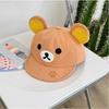Rilakkuma Baseball Hats For Women Kawaii Relax Bear With Ear Cap Outdoor Sport Sun Bonnets Spring Summer Headgear Friend Gift