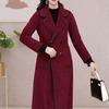 Women's Autumn/Winter 2025 Woolen Coat with Plush Velvet Lining - Slimming and Stylish