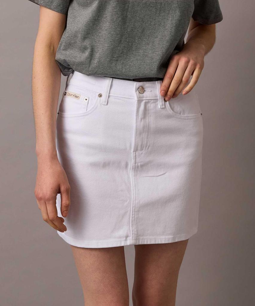 Denim Mini Skirt 47B092G 26 OPTICWHITEUN6 [Calvin Klein] [Official Brand]