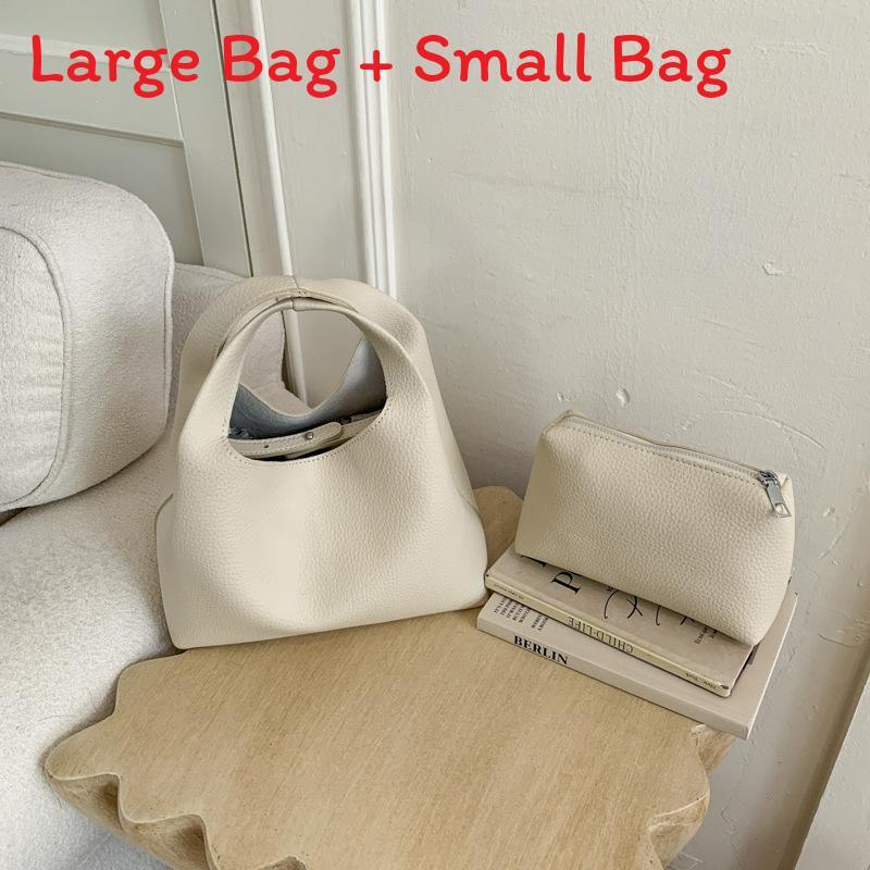 Pu Textured Bucket Bag With Magnetic Closure For Casual Daily Use