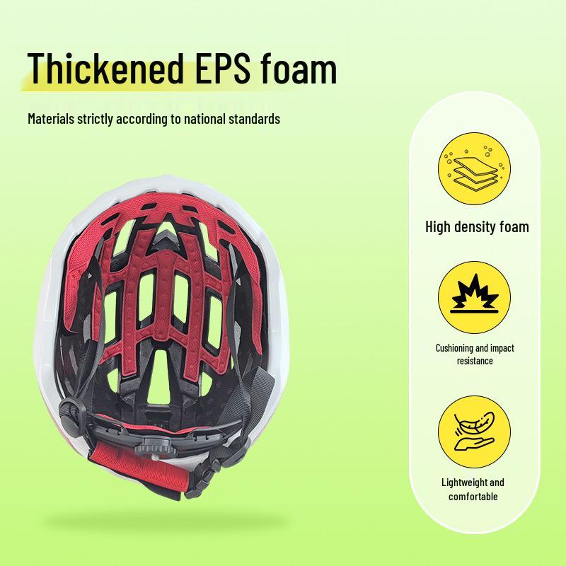 3C Sertifikalı Gece Parlayan Dağ ve Yol Bisikleti Kaskı - Nefes Alabilir ve Bisiklet İçin Güvenli