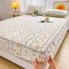 Soft Brushed Thicken Quilted Mattress Cover Breathable Anti-mites Al-inclusive Queen Size Bed Cover Not Included Pillowcase