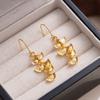 New Chinese Style Versatile and Fashionable Ginkgo Leaf Earrings for Women
