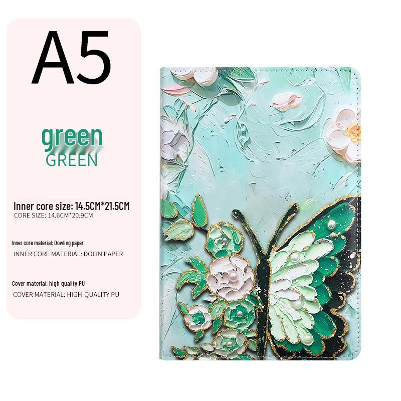 Модный блокнот формата А5 с цветной печатью под масляную живопись