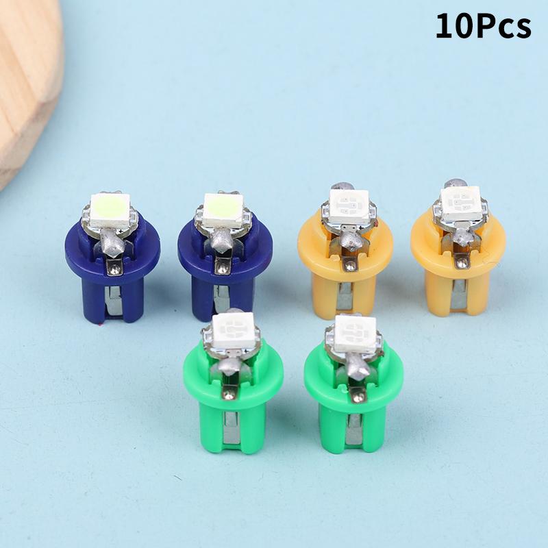 10Pcs T5 B8.5D Led 5050 Smd Led Bulb Car Interior Instrument Light Automobile Dashboard Side Switch Lamps Car Accessories