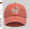 pc Vintage Cat Face Printed Baseball Cap with Floral Pattern Design Sun Hat MultiColor Optional Party Decor Hat Home Leisure