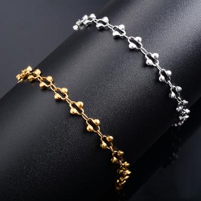 5mm Breites Damen Armband aus Edelstahl Bangle für Hand und Fuß Knöchel Kette Damen Mädchen Fußkettchen Schmuck Zubehör Ihr Geschenk