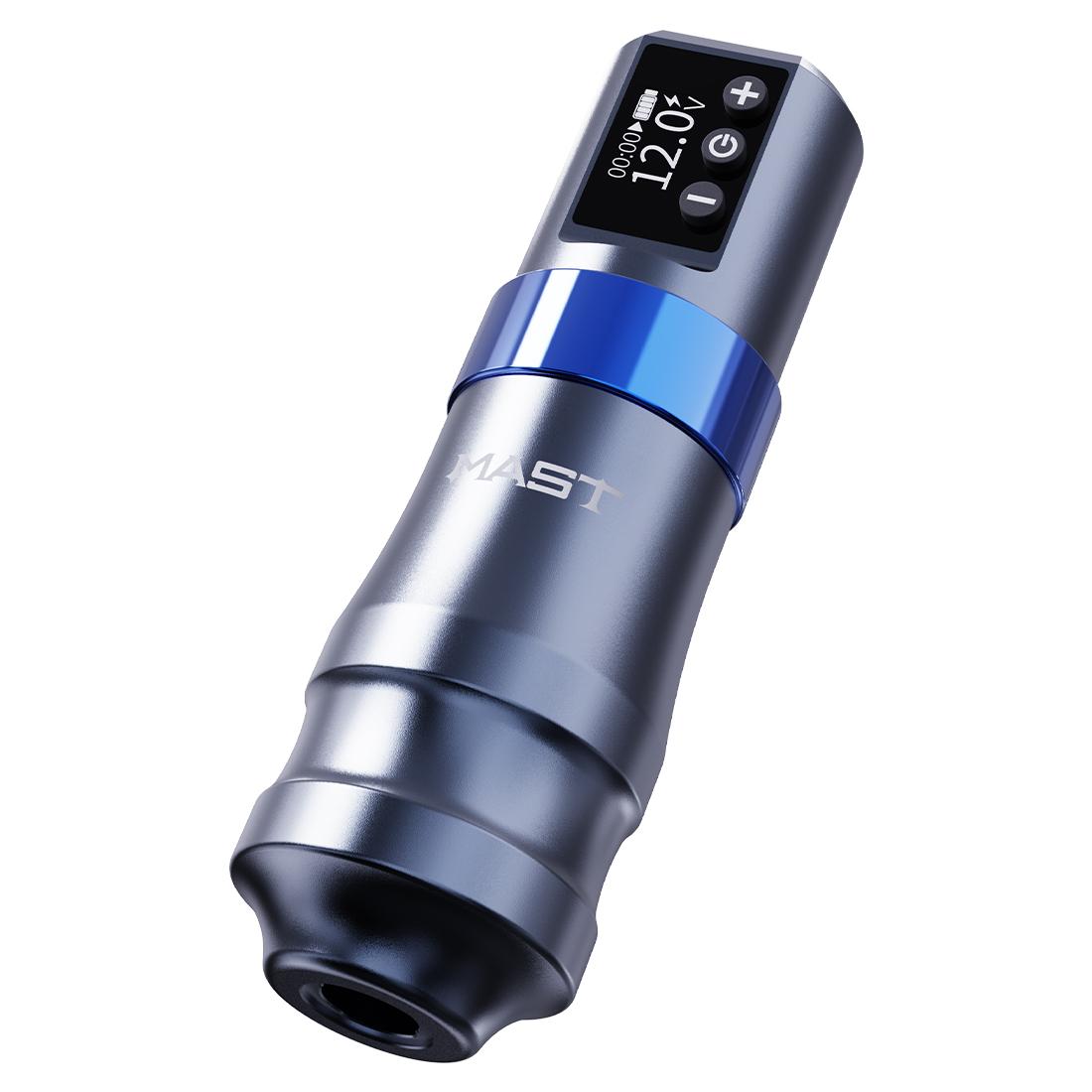 

Беспроводная мини-ручка для татуировок Mast, длина хода 3,6 мм, роторный двигатель Mcore Coreless, аккумулятор 1800 мАч с разъемом RCA для начинающих татуировщиков серый