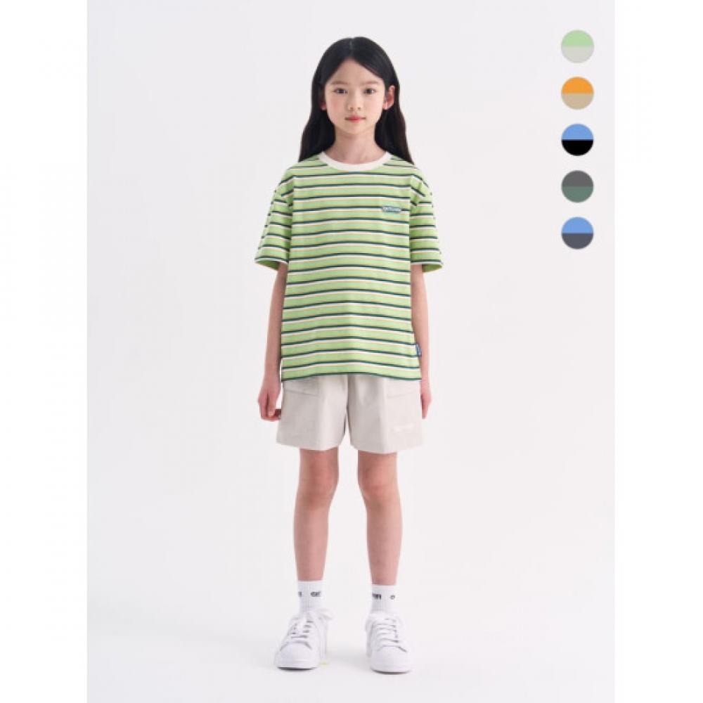 OuTdoor ProducTs Kids EssenTial STripe ShorT Sleeve T shirT + Woven ShorTs 5col