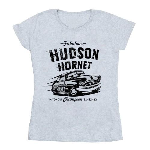 

Disney Womens/Ladies Cars Hudson Hornet Cotton T-Shirt білий