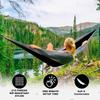 Camping Hammock Double Portable Hammock 210T Nylon with Tree Straps Carabiners Storage Bag for Hiking Beach Outdoor