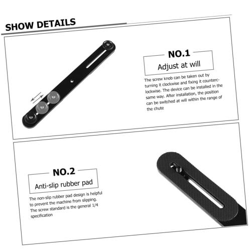 NOLITOY Adjustable Microphone Bar Dual Flashlight Mount Bracket Tripod-Compatible Microphone Stand Adapter (Set of 2)