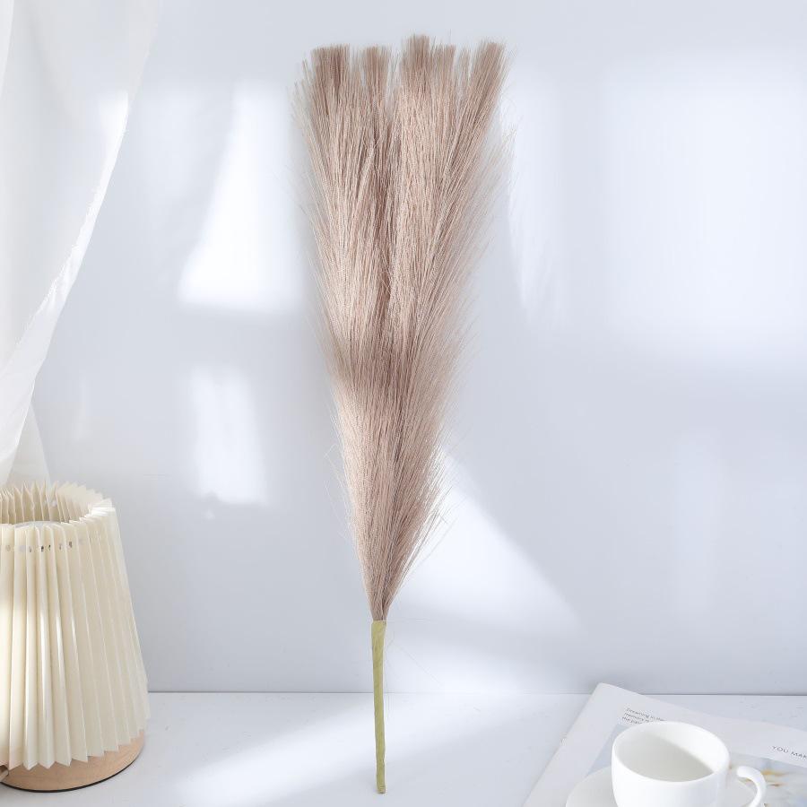 Classic Fireworks Reed Grass Wedding Decoration - 5-Prong Floral Arrangement Fake Flower Ornament