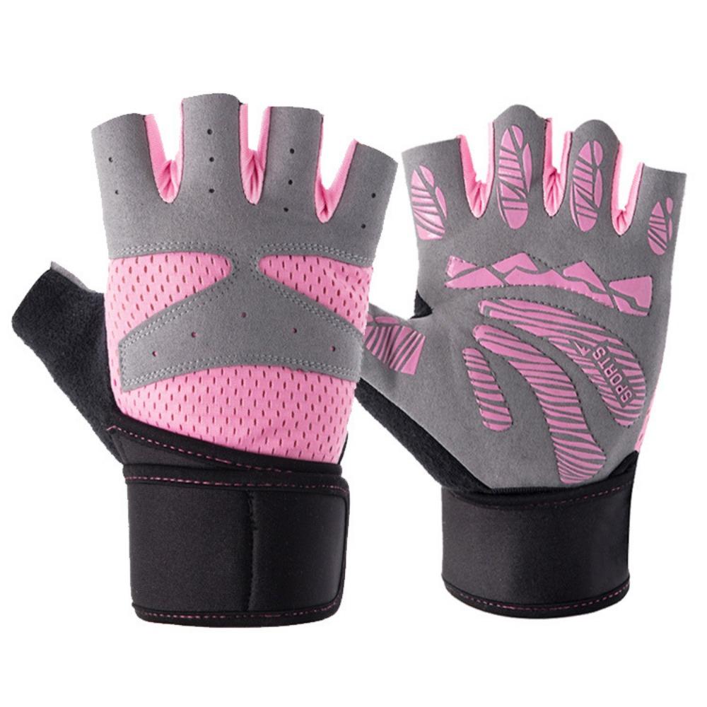 Fitness Gloves, Men's and Women's Half Fingers, Sports Cycling, Extended Wrist Guards, Palms, Dumbbells