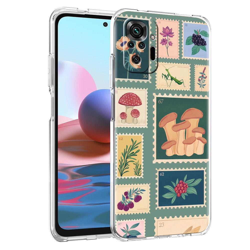 Telefono dėklas Xiaomi Redmi Note 15 14 5G 13 12 10 11 Pro Plus 4G 14C 13C 12C Minkštas TPU dangtelis Senovinis pašto ženklų dėlionė