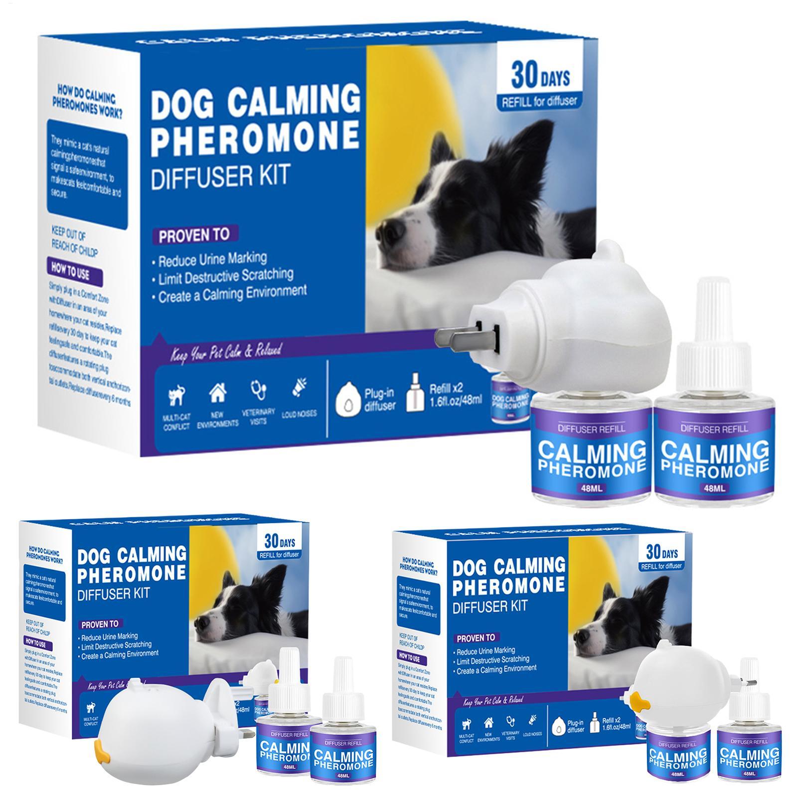 Dog Calming Liquid Pheromone Spray Pet Pheromone Emotional Soothing Agent Anti-Stress Electric Heating Set For Cats, Dogs