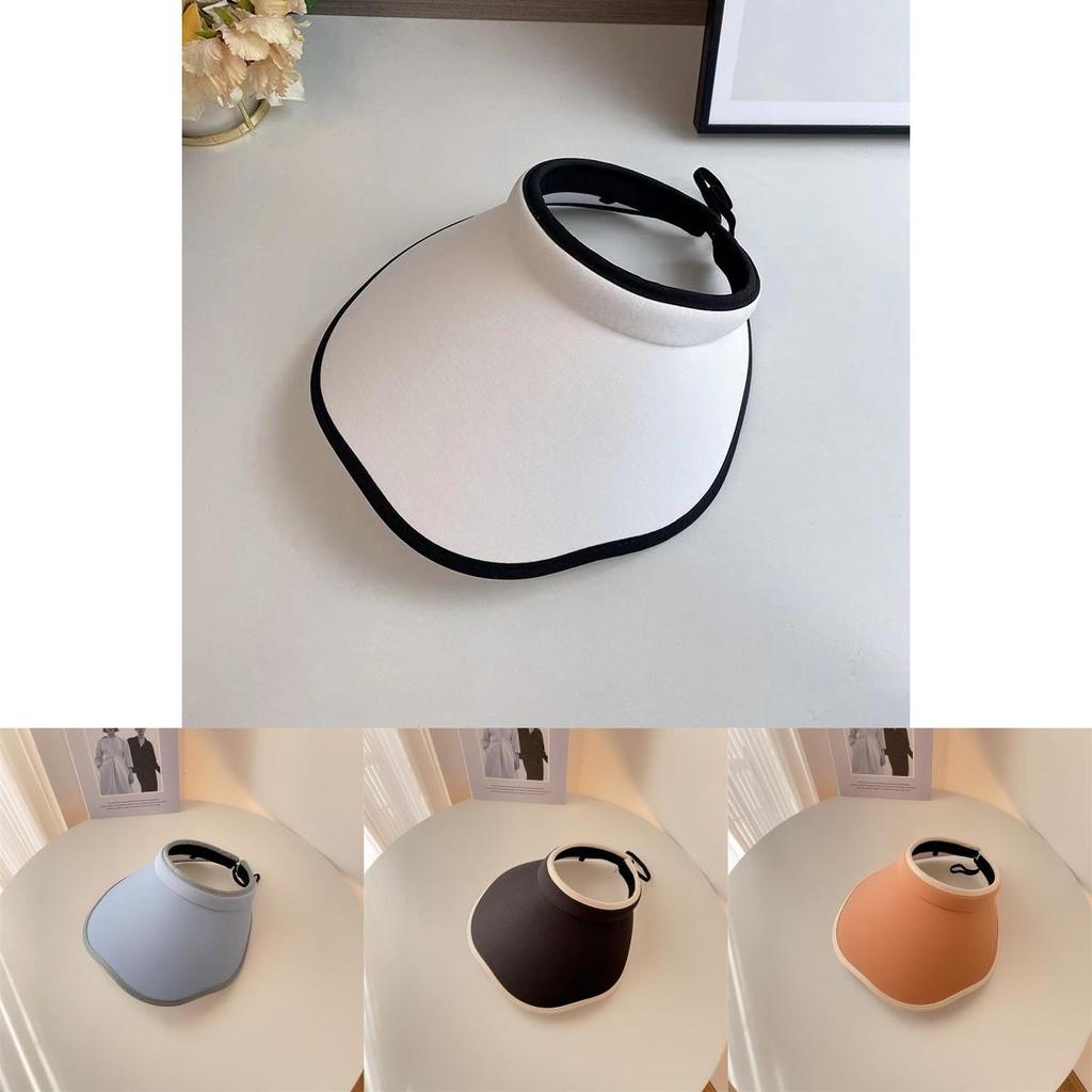 Trendy Chic And Womens Sun Visor Hat Uv Protection Wide Brim Summer Cap