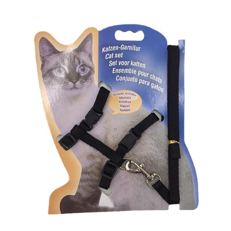 I-Shaped Cat Harness and Leash Set