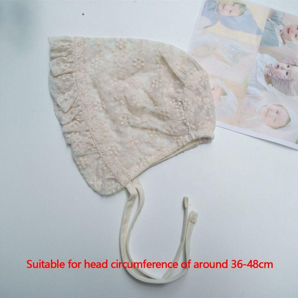 Cotton Beanie Lace Flower Mesh Cap Fashion Princess Hat Baby