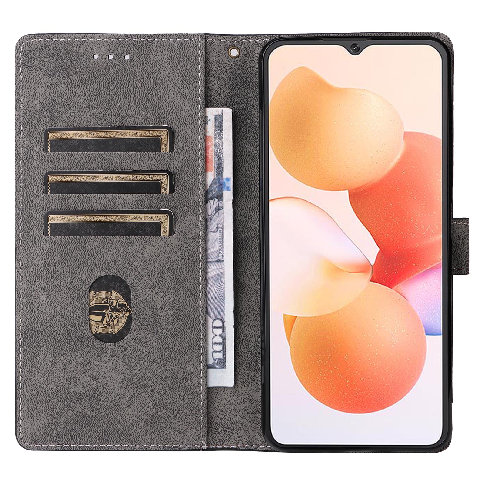 

For Cubot A10 Wallet Case RFID Blocking PU Leather Cover Stand View Blue