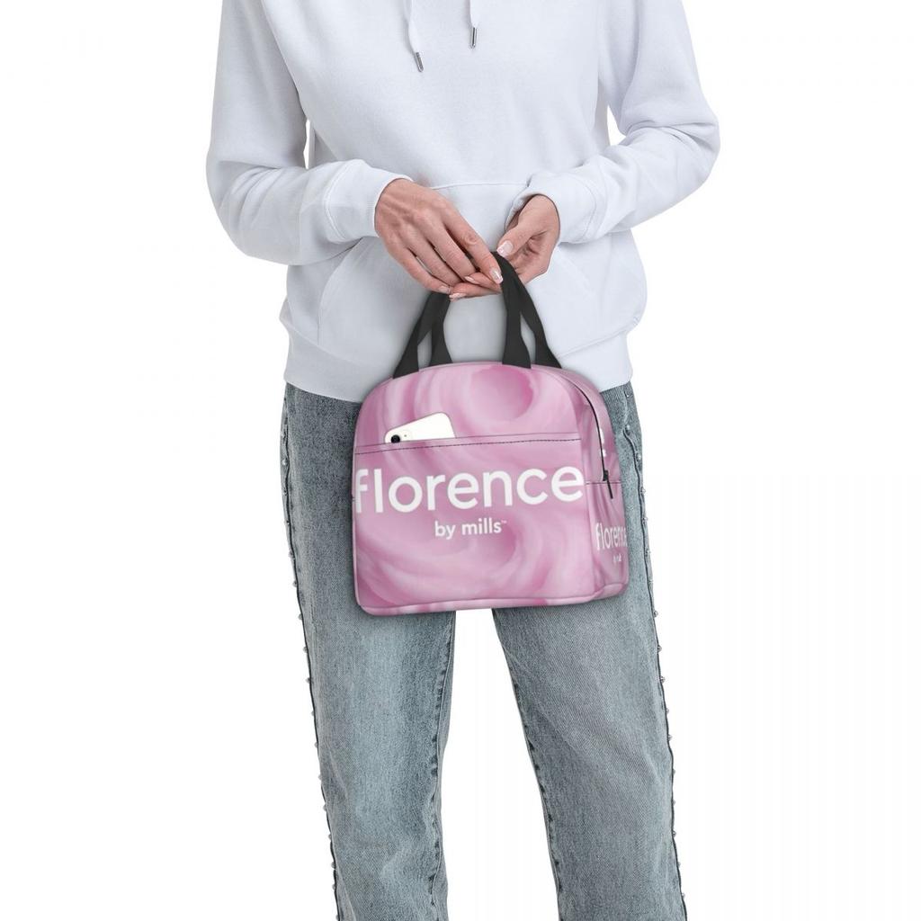 Florence By Mills Insulated Lunch Bag for Women Children Portable Food Boxes Thermal Lunch Box Tote