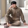 Pajamas Men's Winter Coral Fleece Thickened Fleece Men's Autumn and Winter Flannel Men's Large Size Casual Winter Loungewear