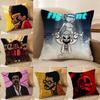 The W-Weeknd Anime Pillow Case Anti-dustmite Pillowcase Invisible zipper silky Sofa cushion cover