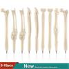 5-10pcs Bone Ballpoint Pen Creative Novelty Pens Black Ink for Halloween Artist  Nurse School Office Party
